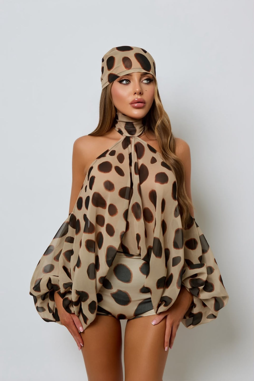 Pre order Farah set- Cheetah print Delivery 24th August