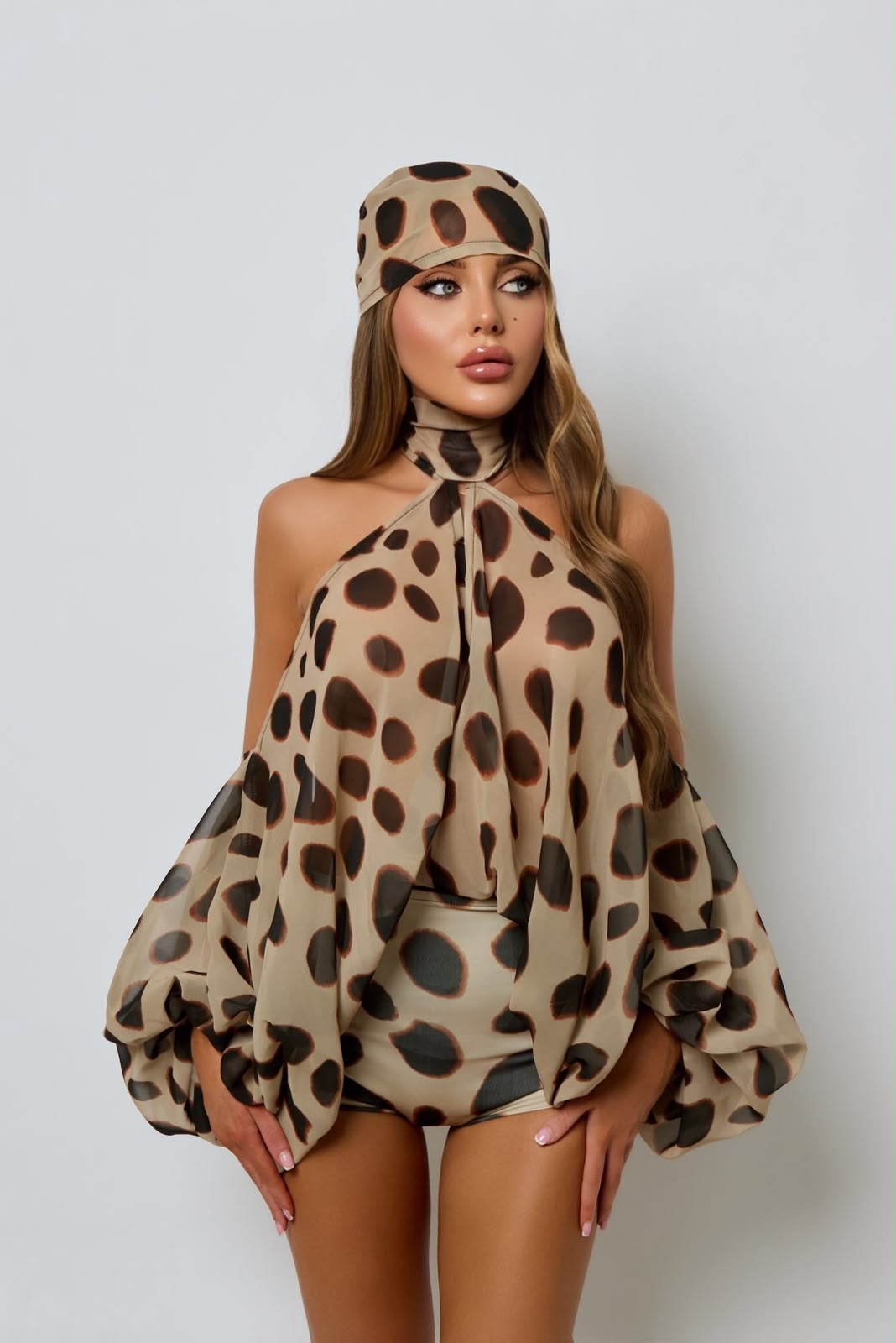 Pre order Farah set- Cheetah print Delivery 24th August