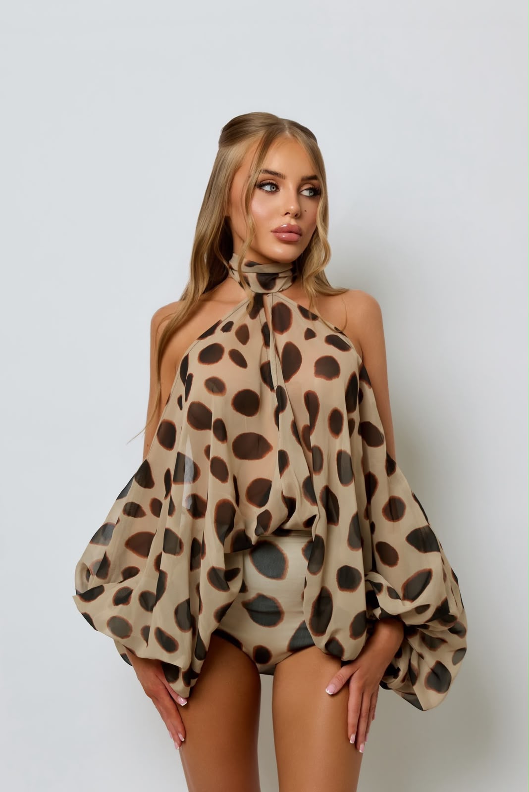 Pre order Farah set- Cheetah print Delivery 24th August