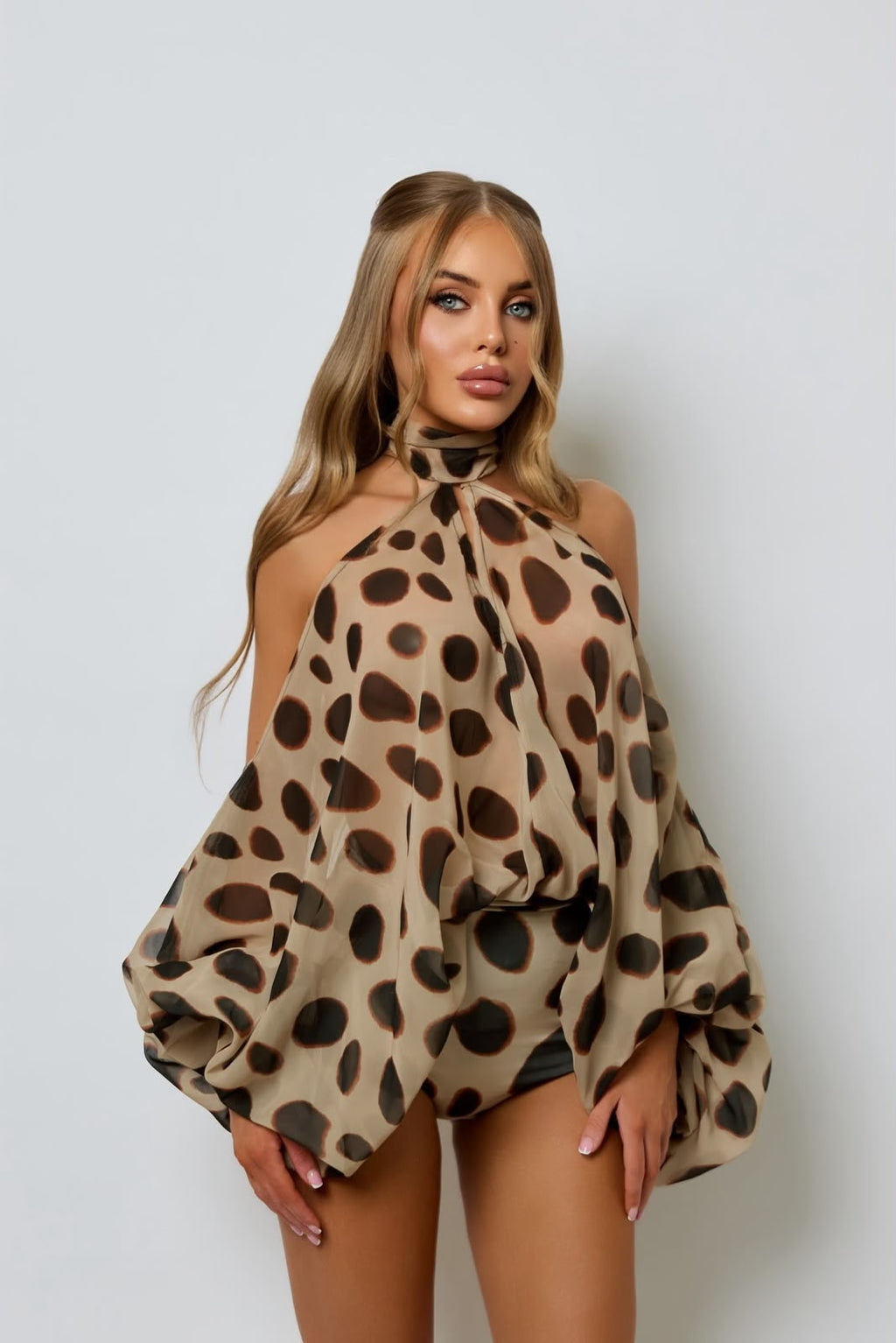 Pre order Farah set- Cheetah print Delivery 24th August
